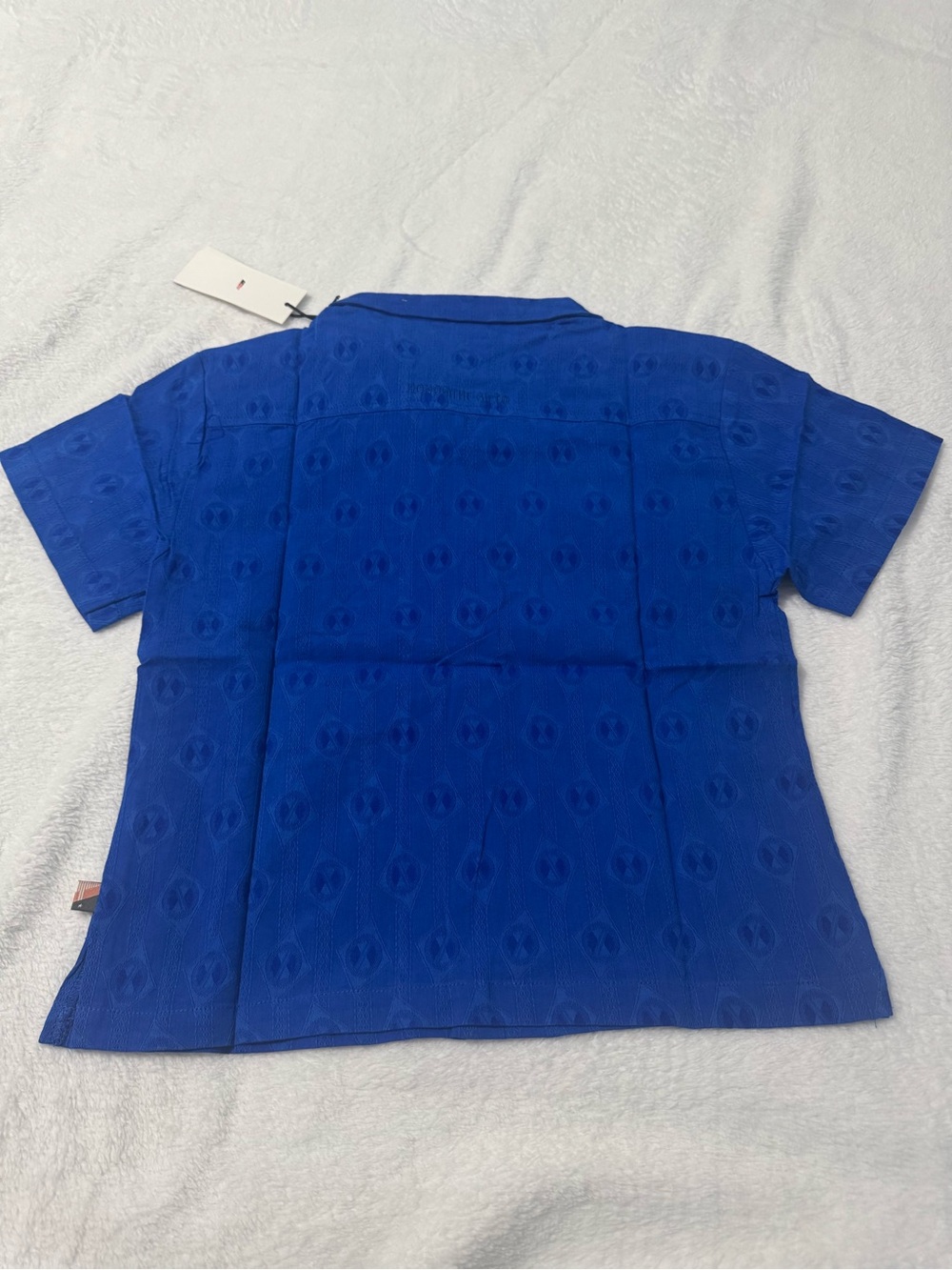 Honor the Gift Boys Kids Century Camp Blue Button Up Shirt Size 7-8 - Picture 2 of 8
